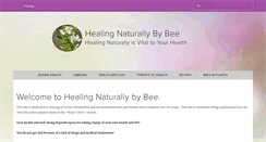 Desktop Screenshot of healingnaturallybybee.com