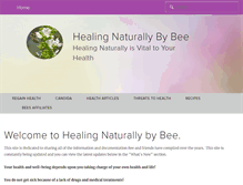 Tablet Screenshot of healingnaturallybybee.com